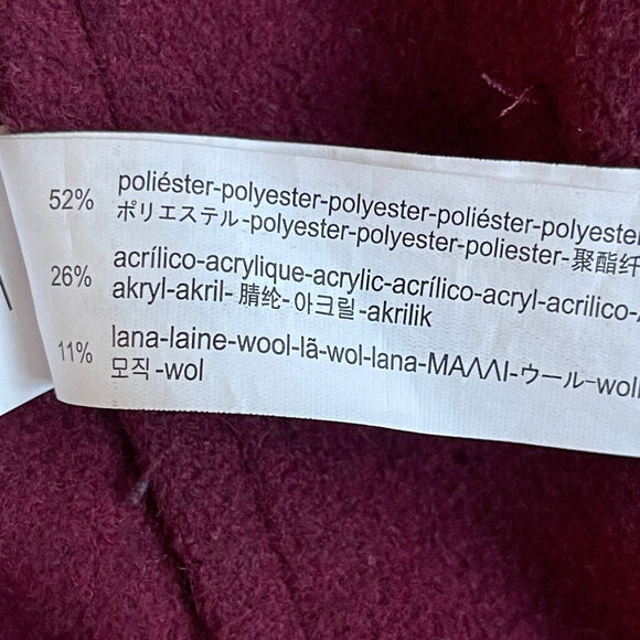 Stradivarius Sleeveless Oversized Open Cardigan Women Size‎ S Red Pockets - Picture 6 of 10